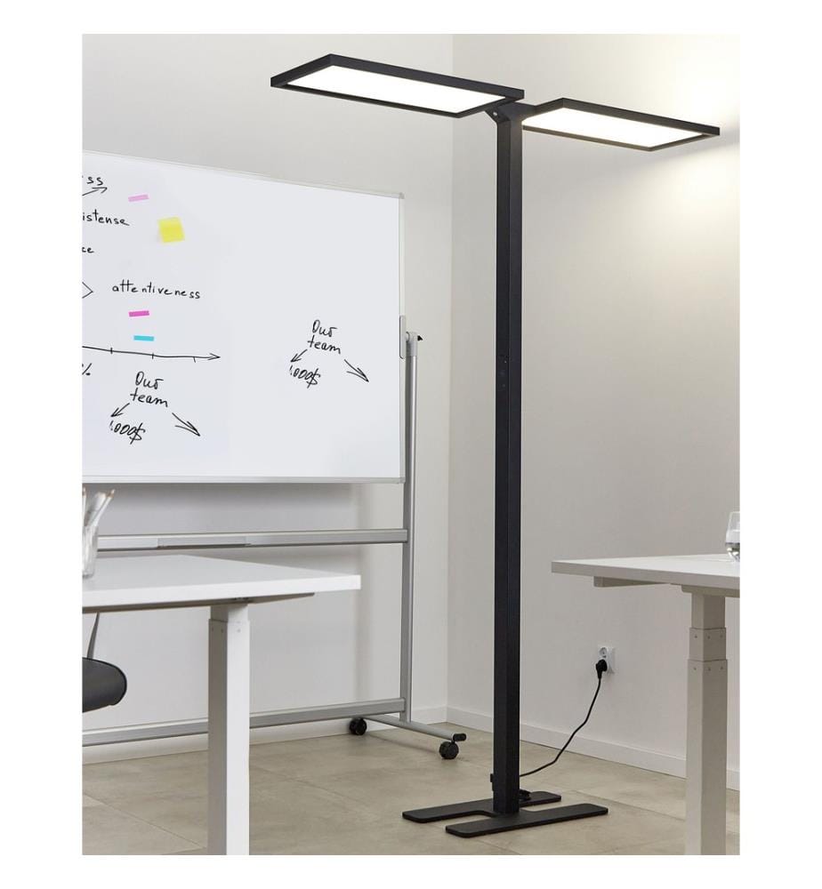 LED Floor Lamp SCULPTOR with Motion Sensor Metal Black
