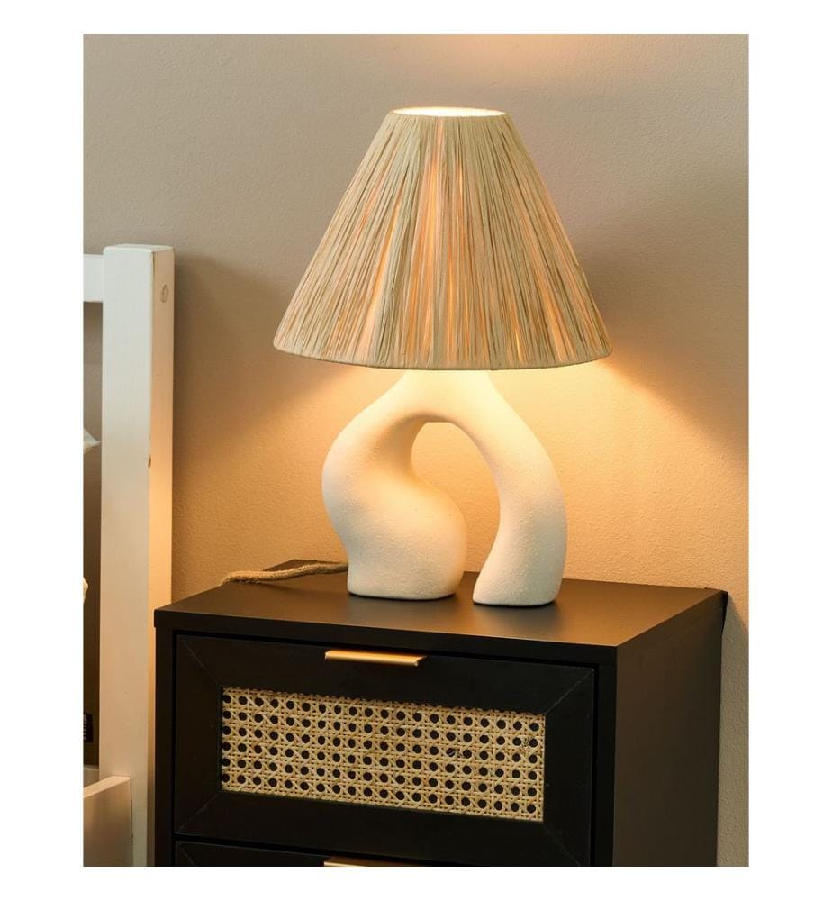 Table Lamp BARBAS Ceramic Natural