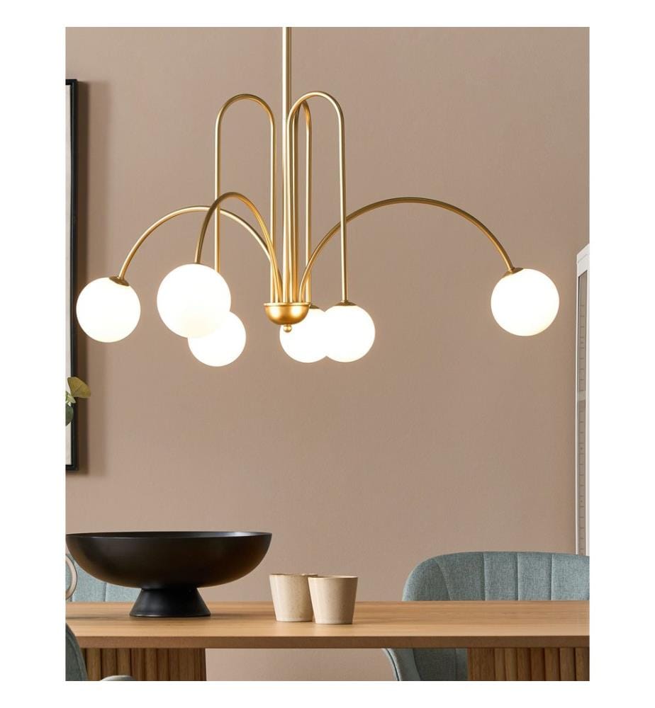 Lampadario FORBES Metallo Oro