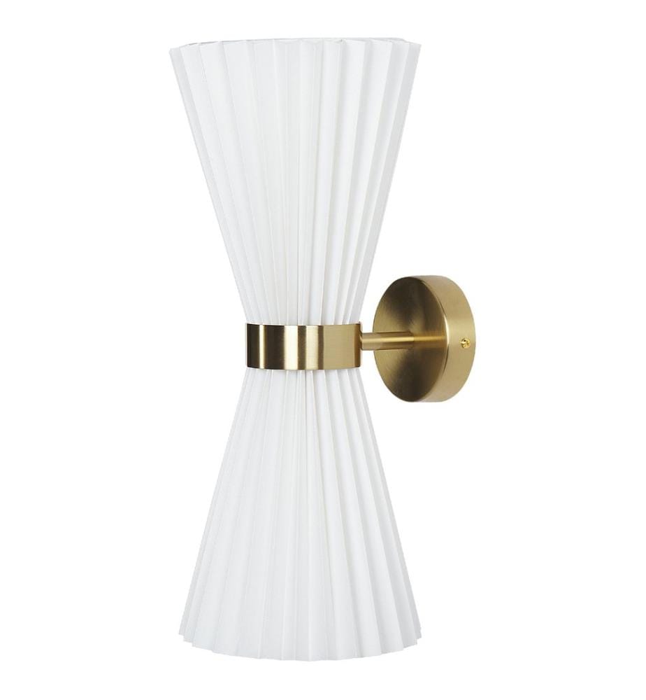 Lot de 2 lampes murales TELANG Coton Blanc