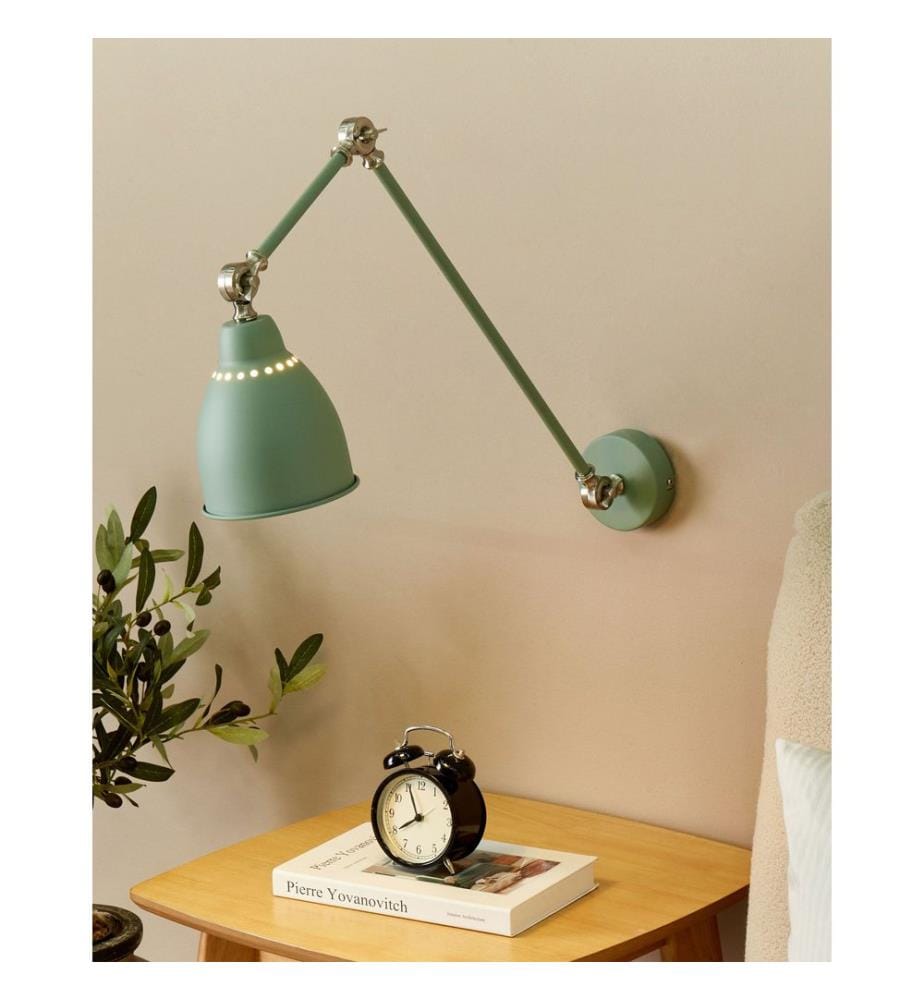 Lampe murale MISSISSIPPI Réglable Métal Vert clair