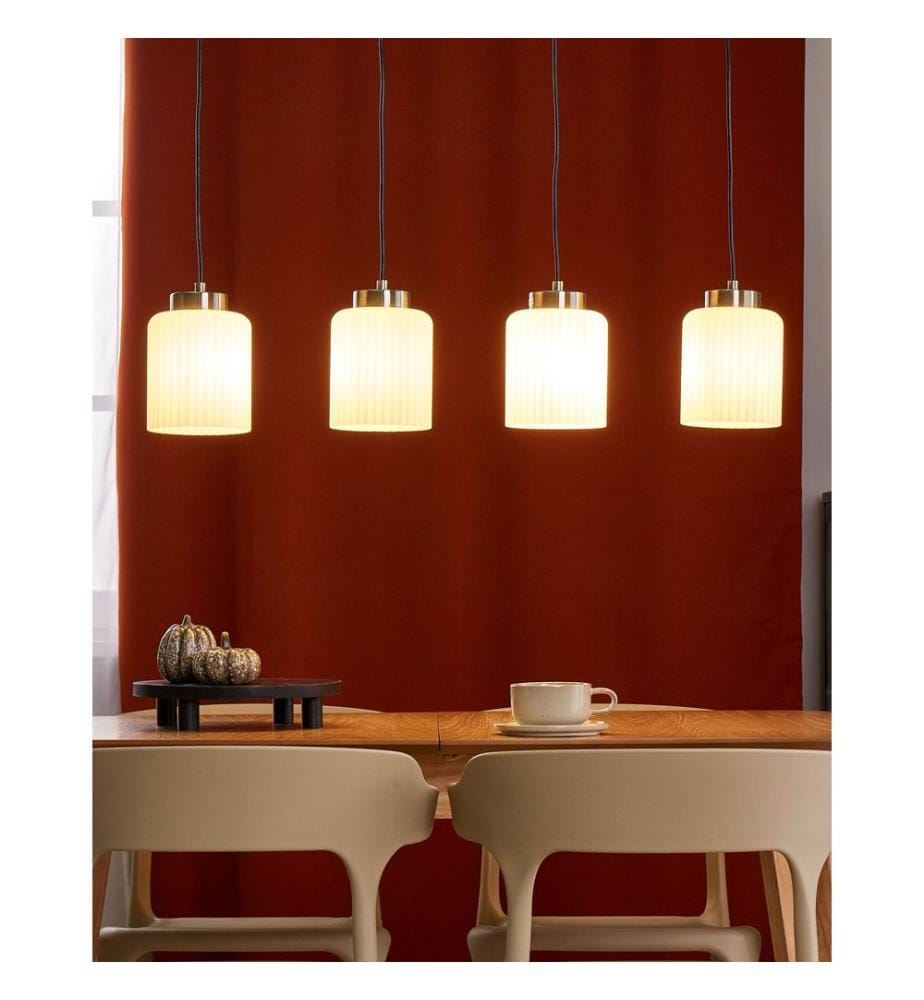 Pendant Lamp CAUDELO Metal Black/ White