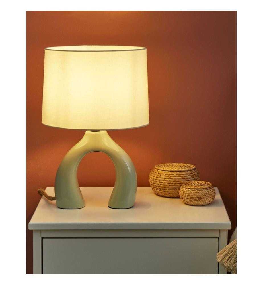 Table Lamp ABBIE Ceramic Light Green