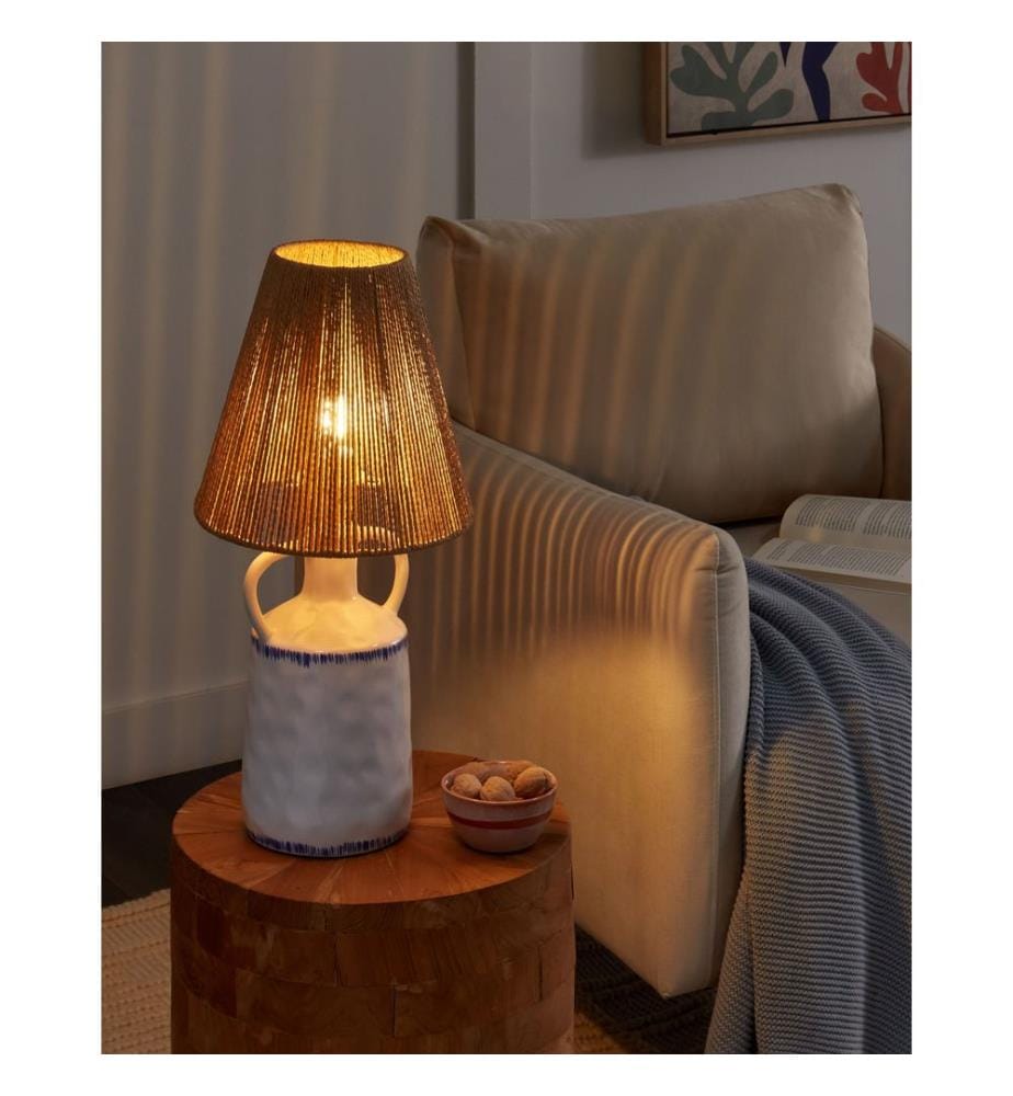 Table Lamp LARISSOS Ceramic White
