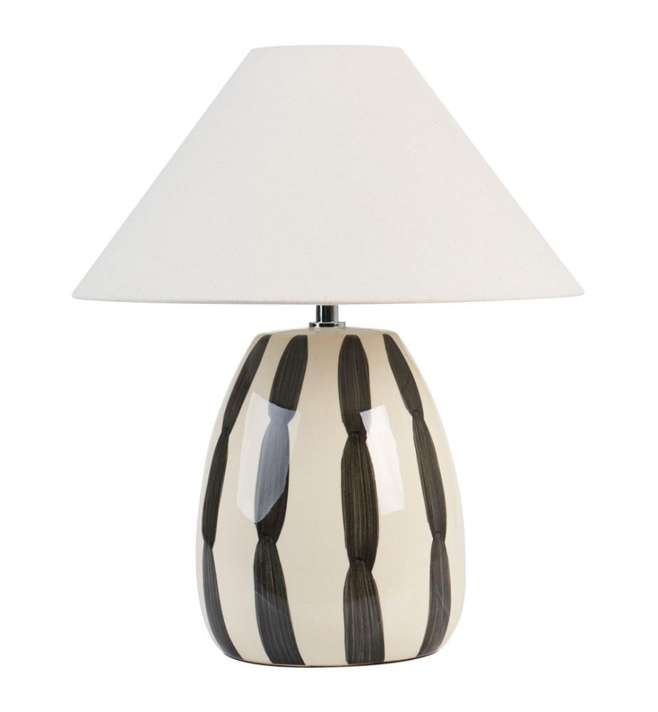 Table Lamp LUCHETTI Ceramic Black/ White