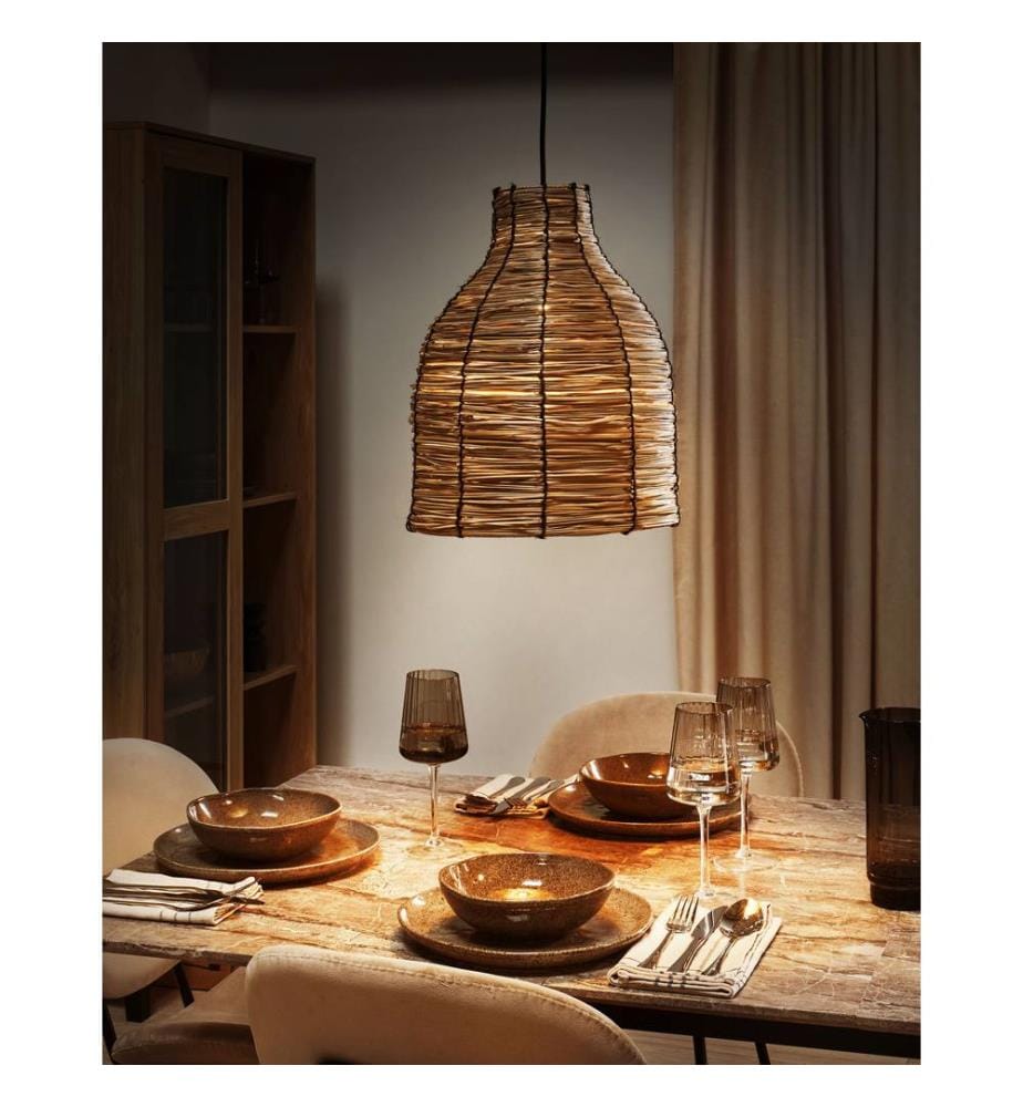 Pendant Lamp KELAKAS Wicker Natural