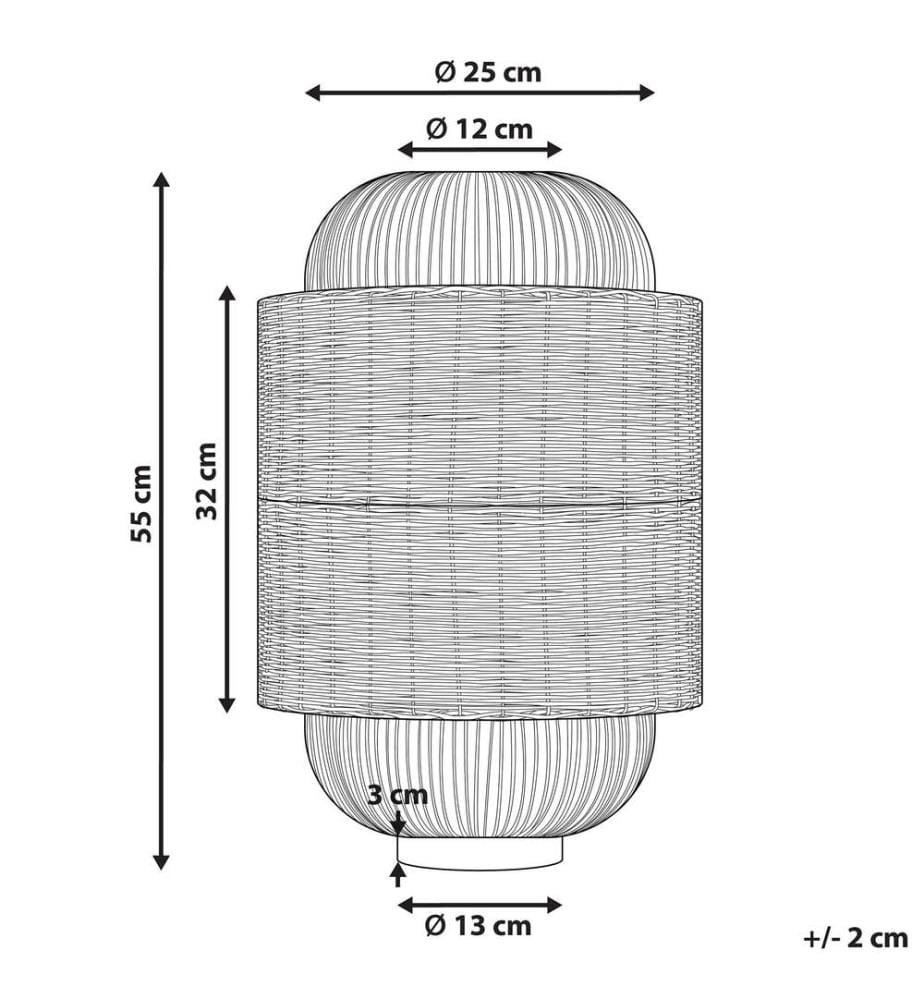 Table Lamp TANGANYIKA Rattan Natural