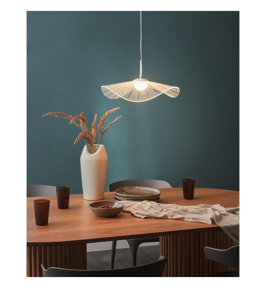LED Hängelampe LOIRE Metall Weiss
