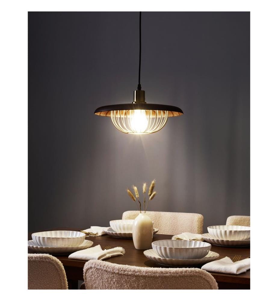 Lampe suspension TORDILLO Métal Doré