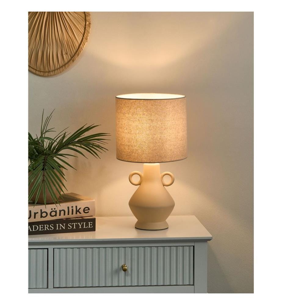 Table Lamp KERULEN Ceramic Beige