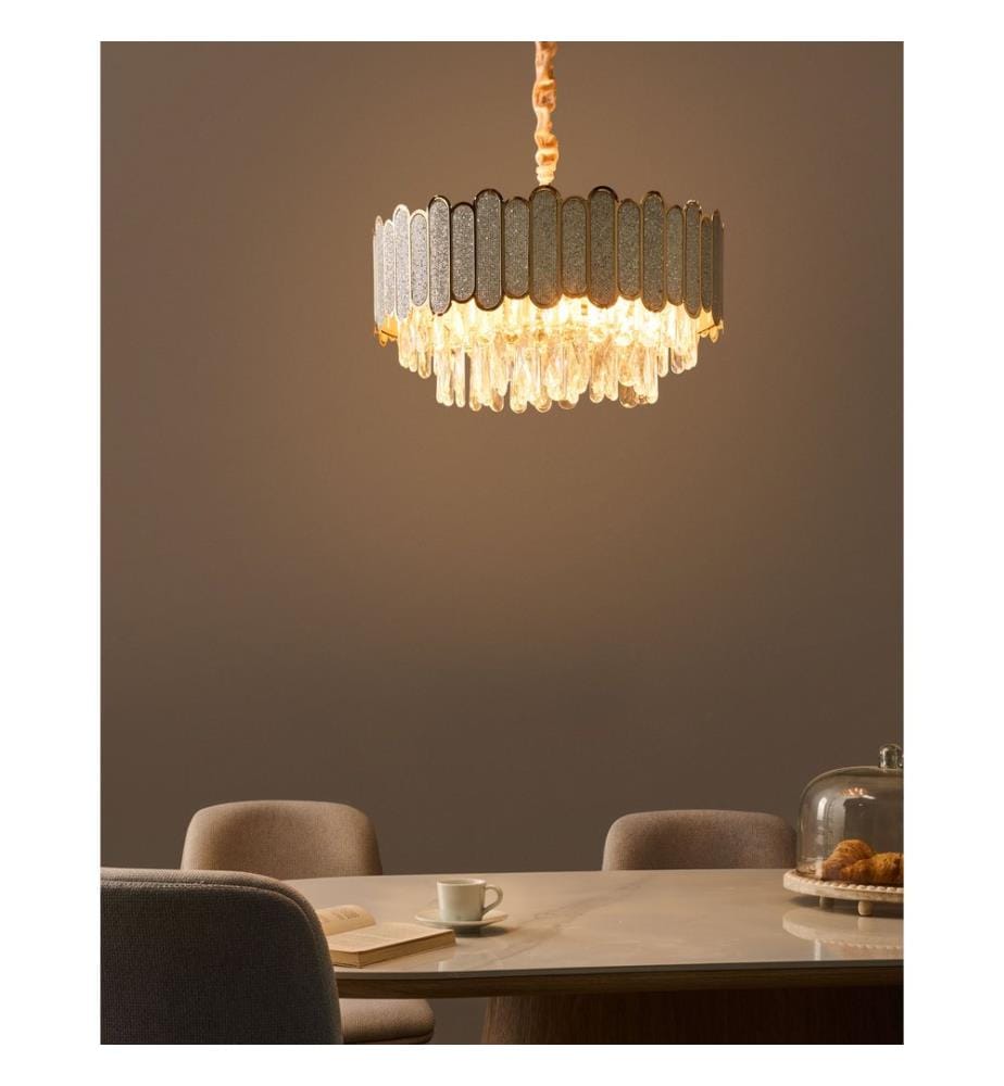 Kronleuchter AGUARICO Glas Messing