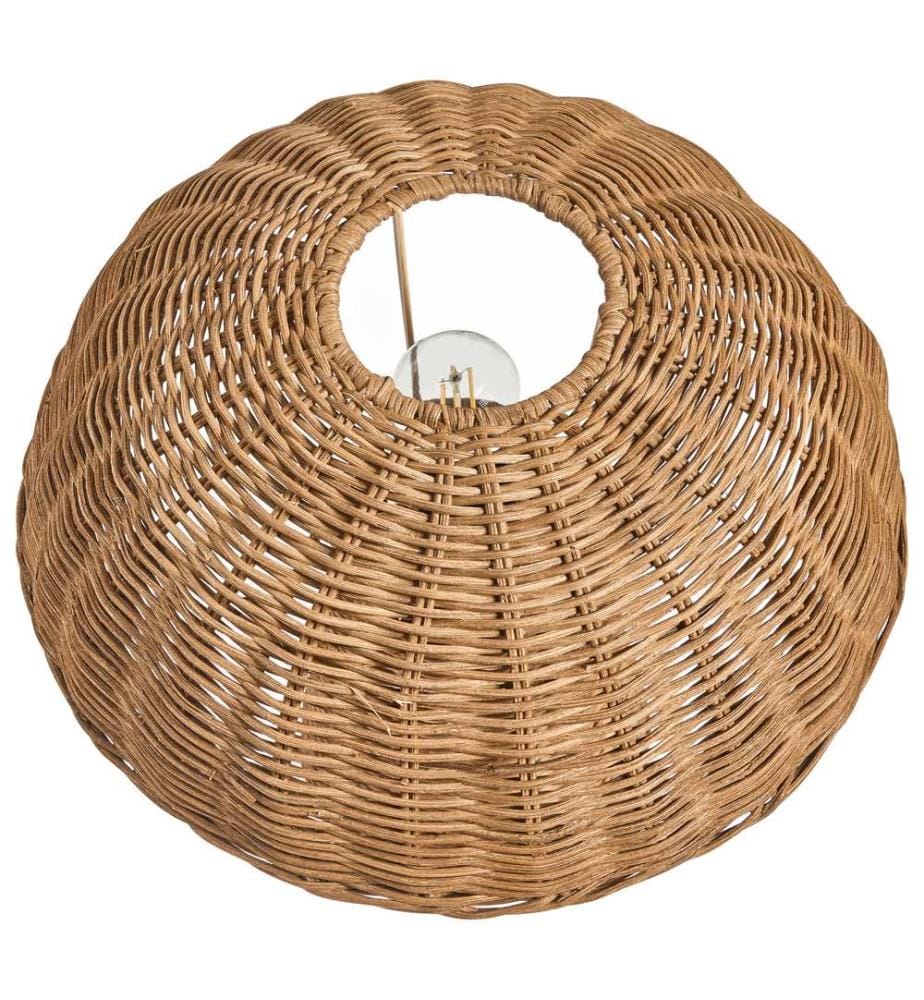 Lampe à poser Champignon ALERO Rotin Naturel