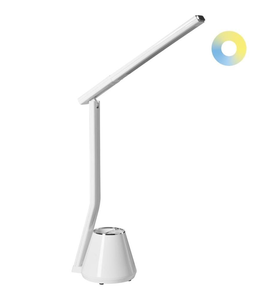 Lampe de bureau LED DENEB Avec variateur Blanc