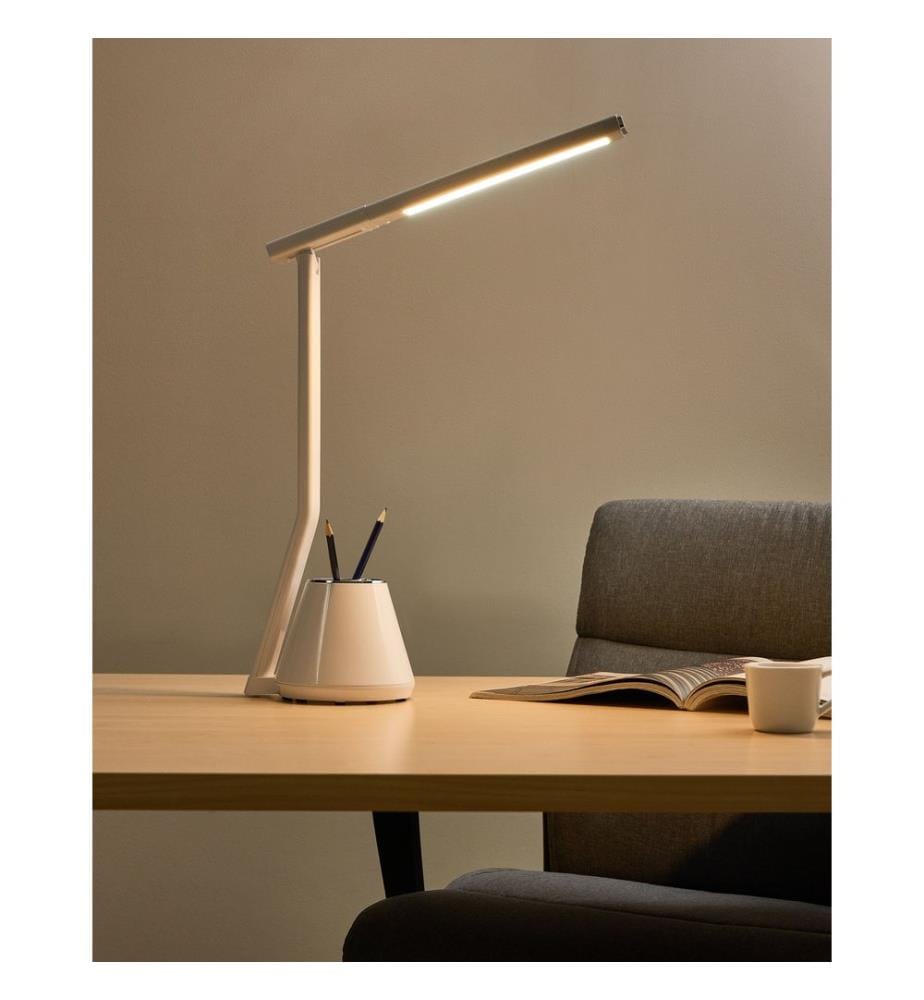 Lampe de bureau LED DENEB Avec variateur Blanc