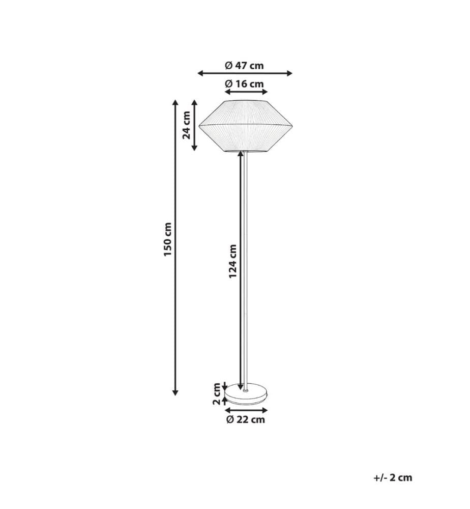 Stehlampe MAKETSI Metall Schwarz