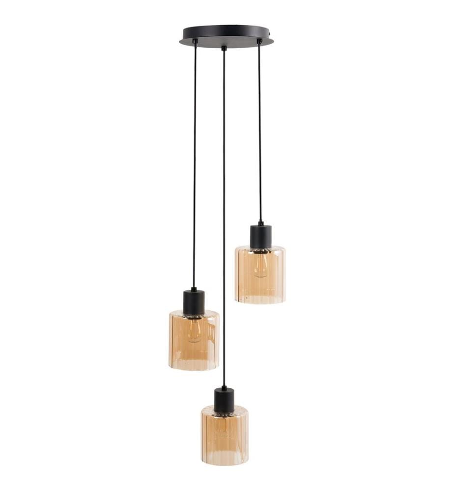 Lampadario a 3 luci KITARE Vetro Beige