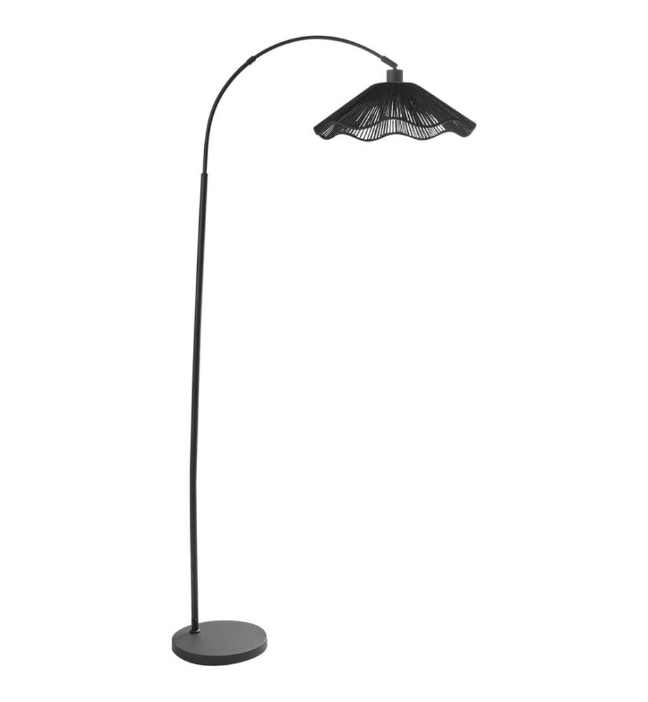 Lampadaire MIGORI Papier Noir