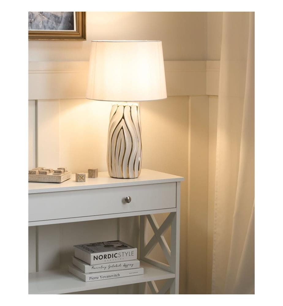 Table Lamp PATUCA Ceramic White