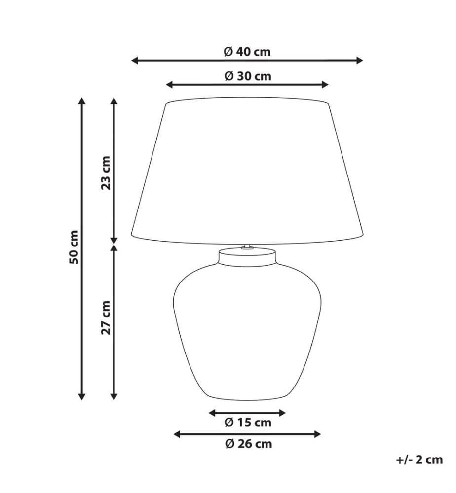 Table Lamp BARTON Ceramic Brown