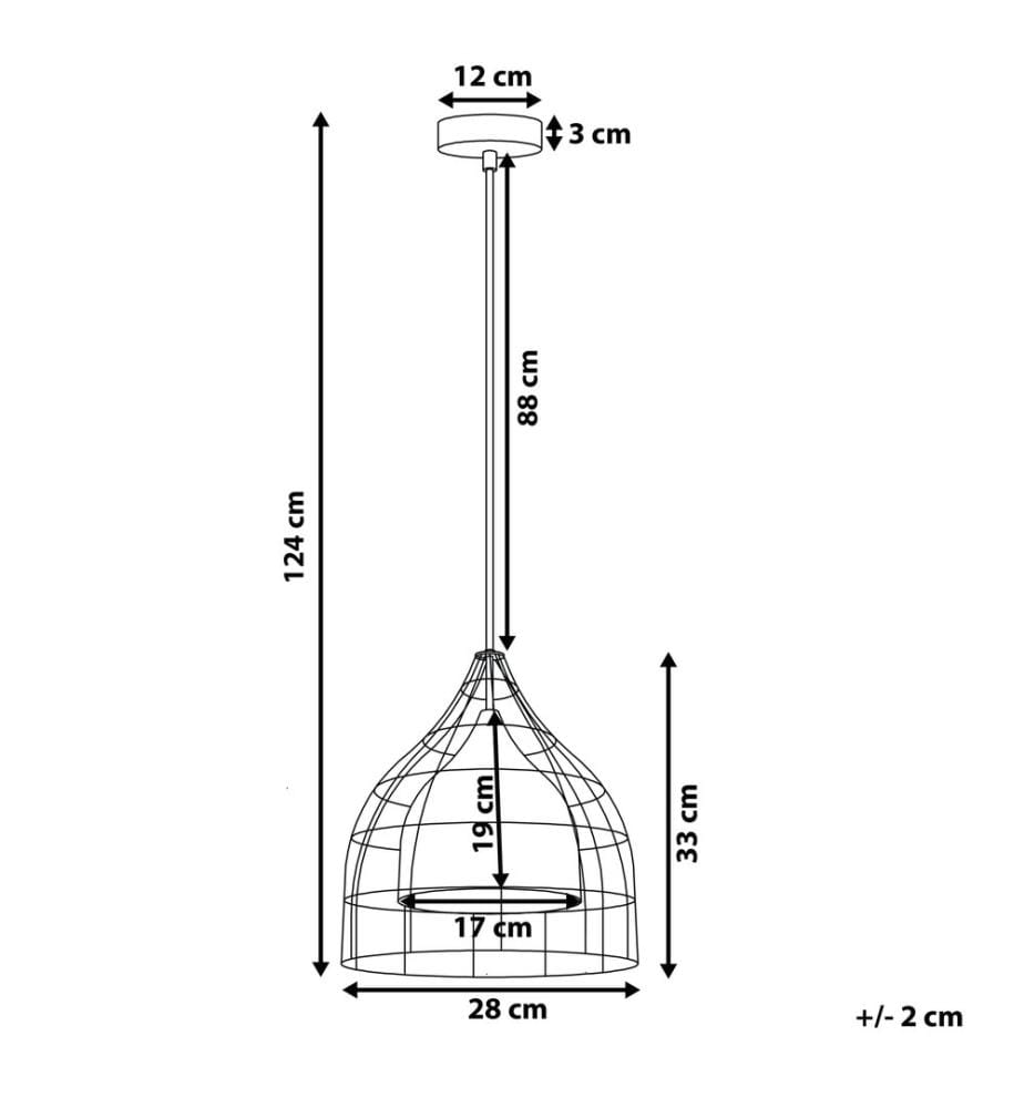 Pendant Lamp TRESA Metal Black