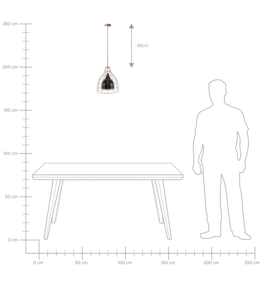 Pendant Lamp TRESA Metal Black