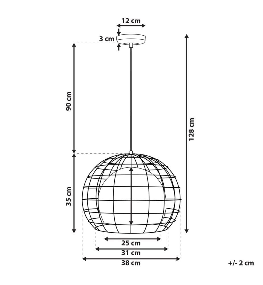 Pendant Lamp LIRI Metal Copper