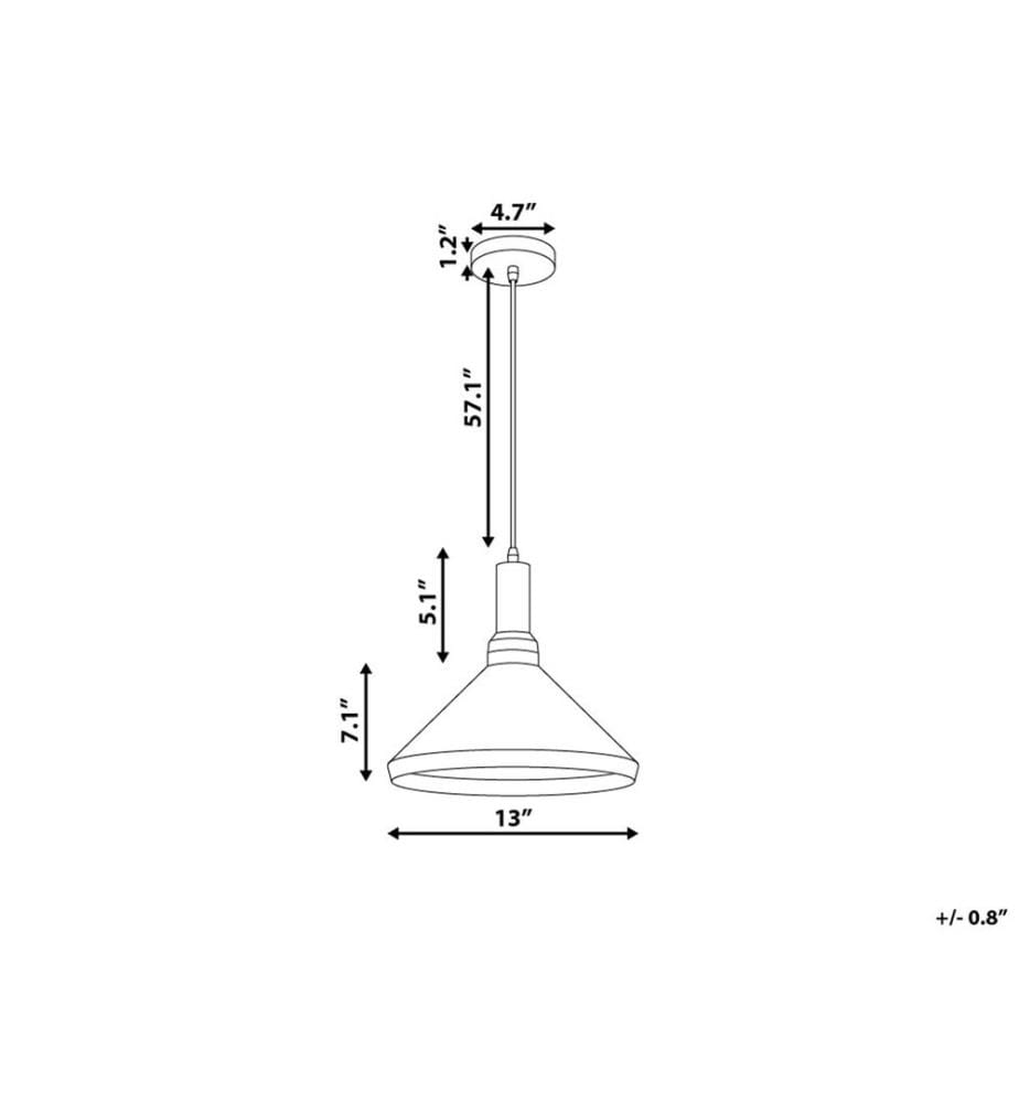 Pendant Lamp LIARD Metal White