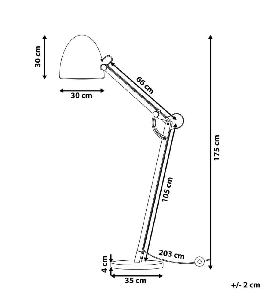 Stehlampe HETTON verstellbar Eichenholz Schwarz