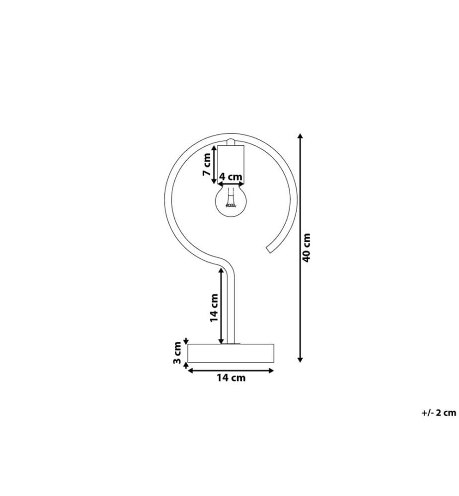Tischlampe JUCAR Metall Messing