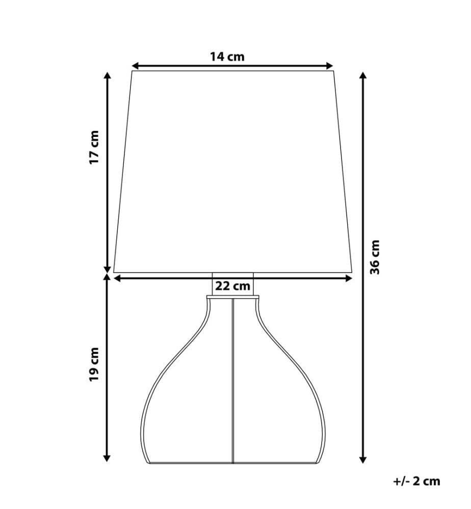 Table Lamp AGUEDA Brown/ White