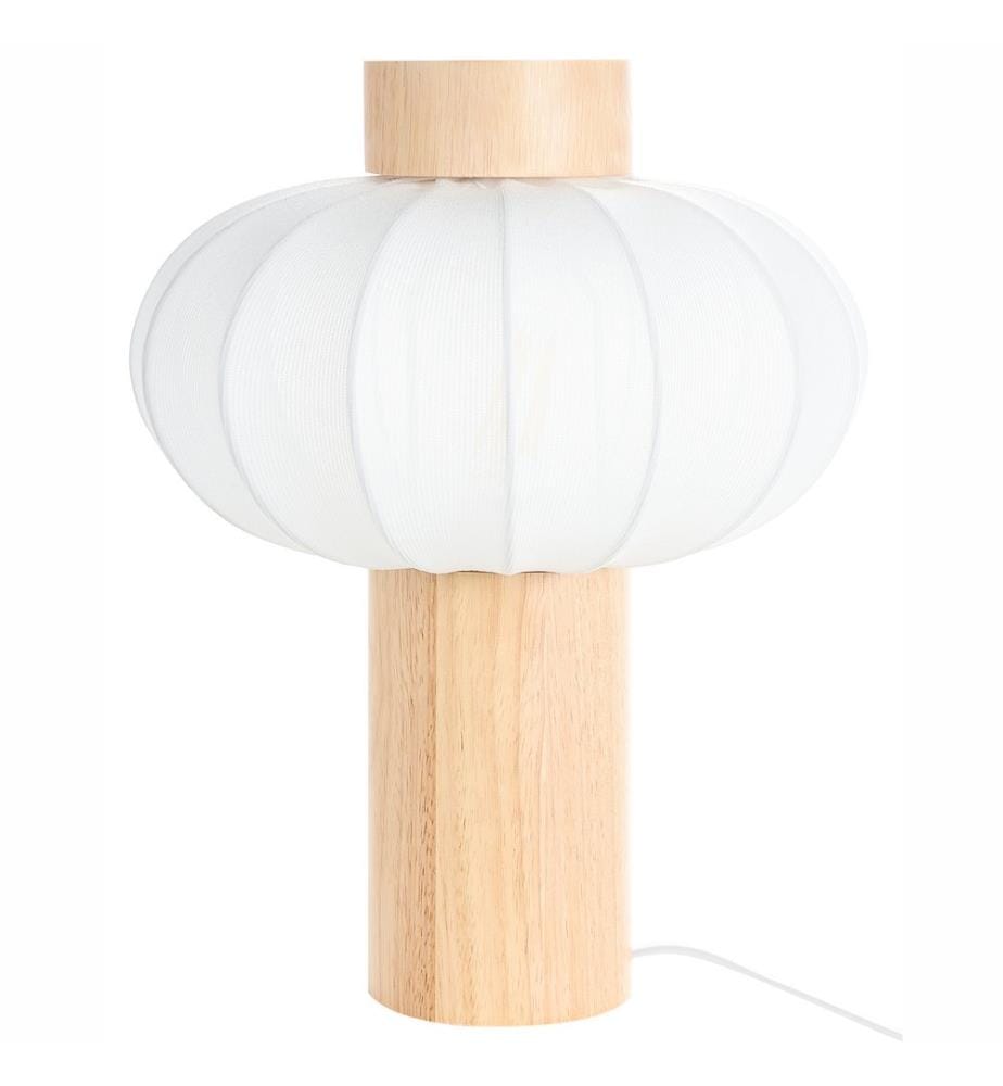 Table Lamp ABENS Wood Light Brown