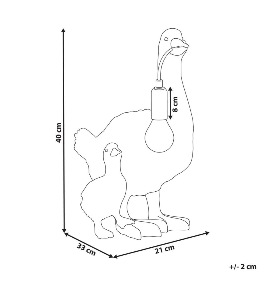 Lampe à poser Canard DAFFY Doré