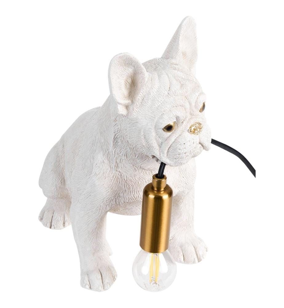 Lampe à poser Chien BRUNO Blanc