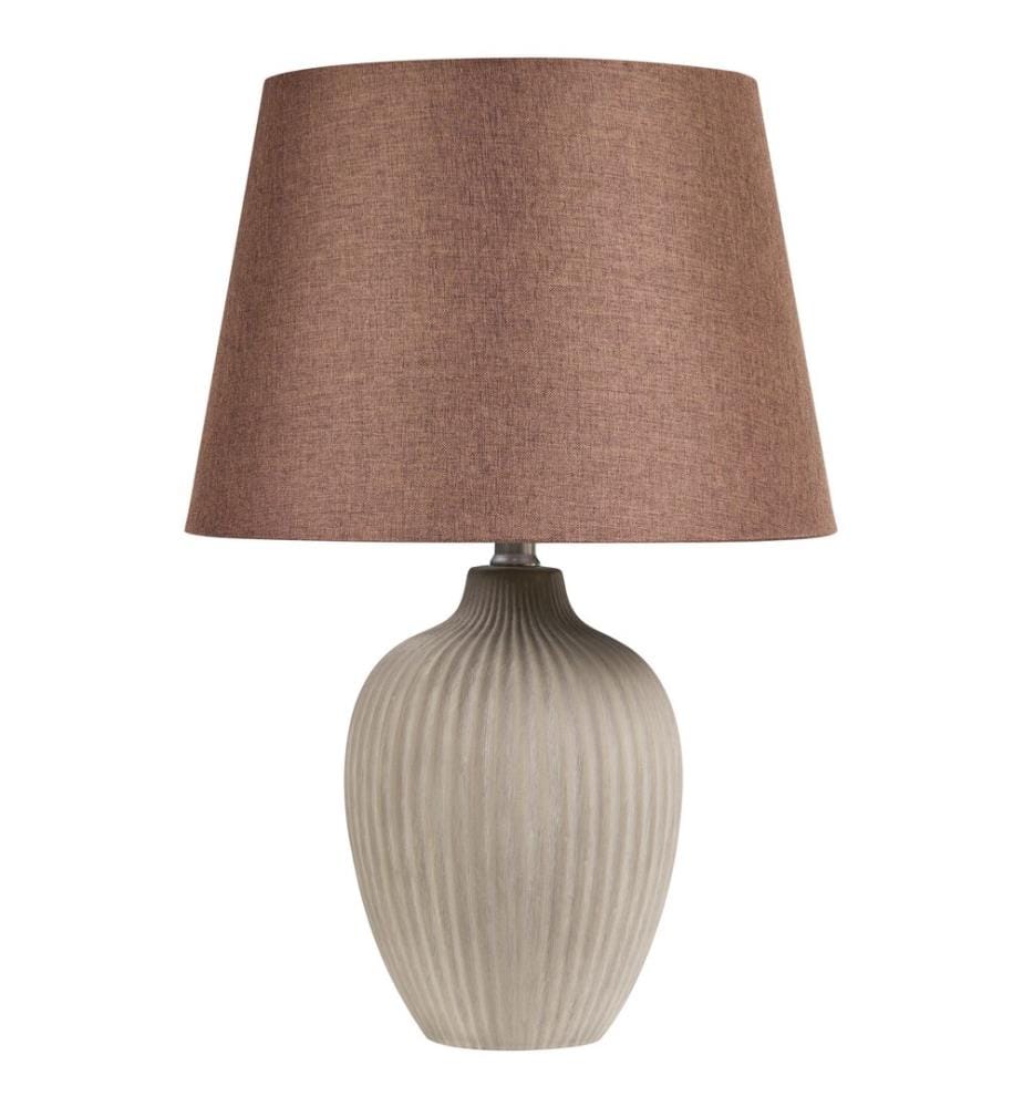 Table Lamp FERGUS Ceramic Brown