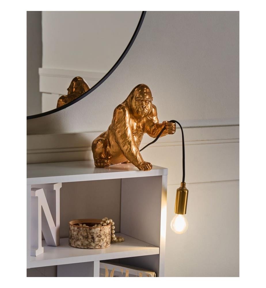 Table Lamp Gorilla HARAMBE Gold