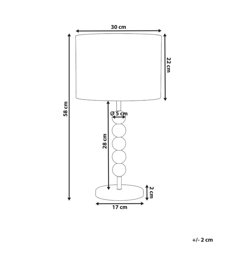Tischlampe LOKY Metall Beige