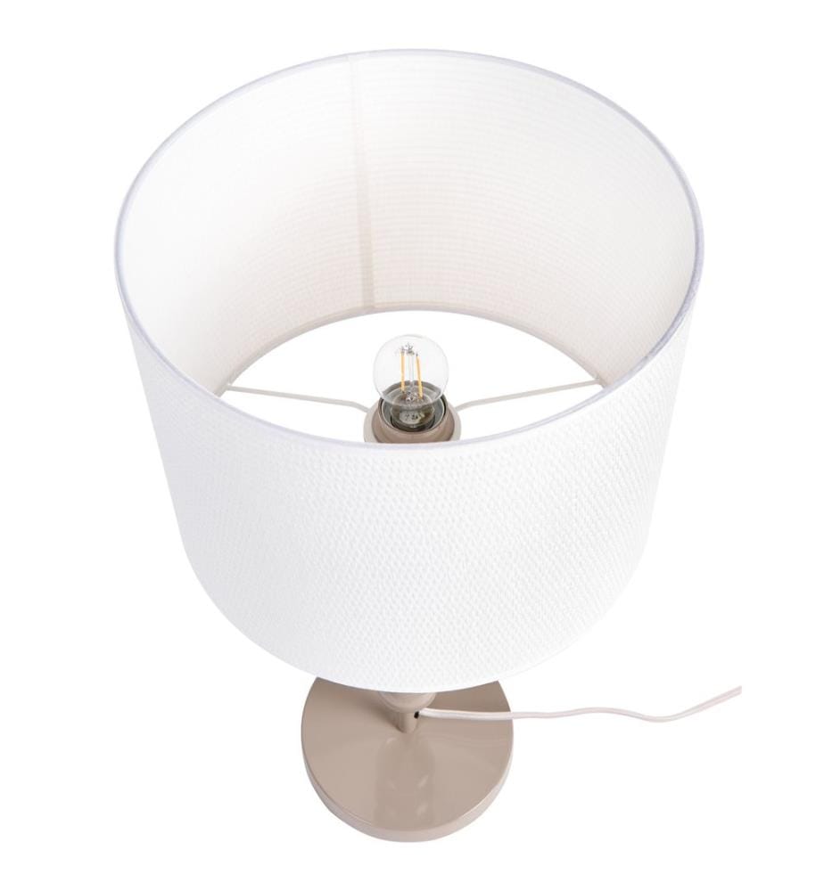 Table Lamp LOKY Metal White/ Beige