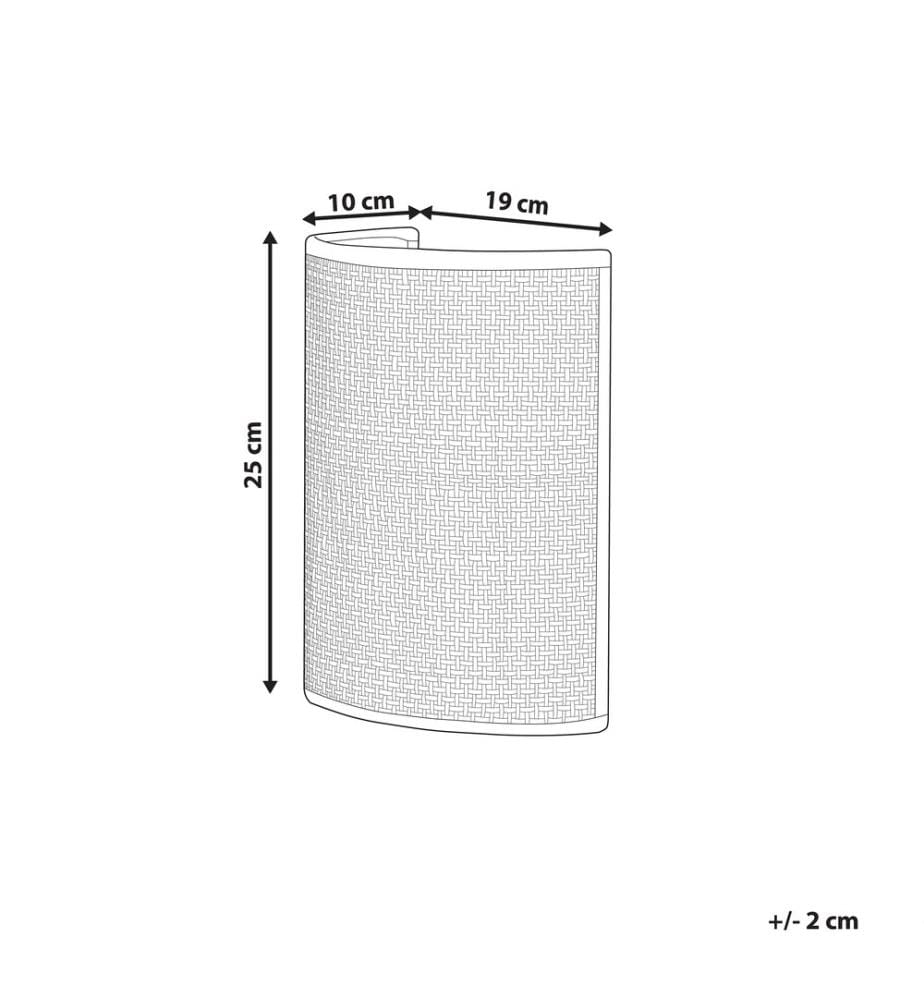 Wall Lamp DEMITRIE Rattan Natural