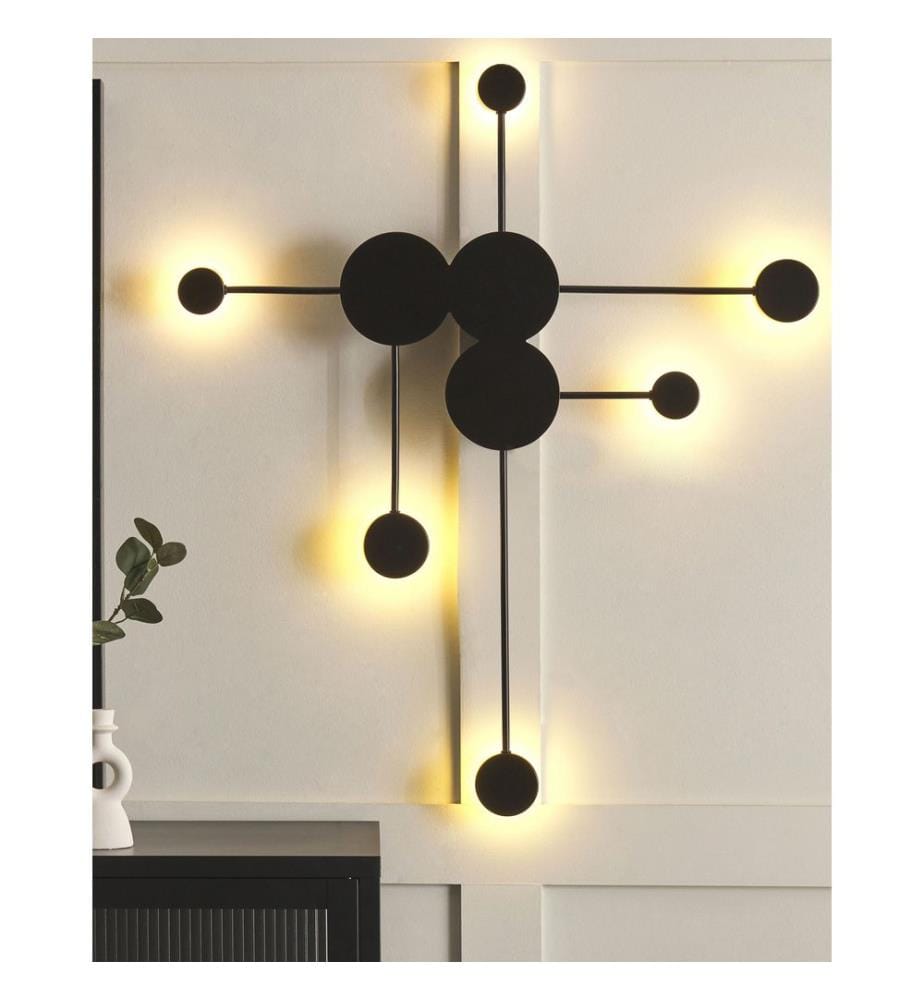 LED Wandlampe MARIATO Metall Schwarz
