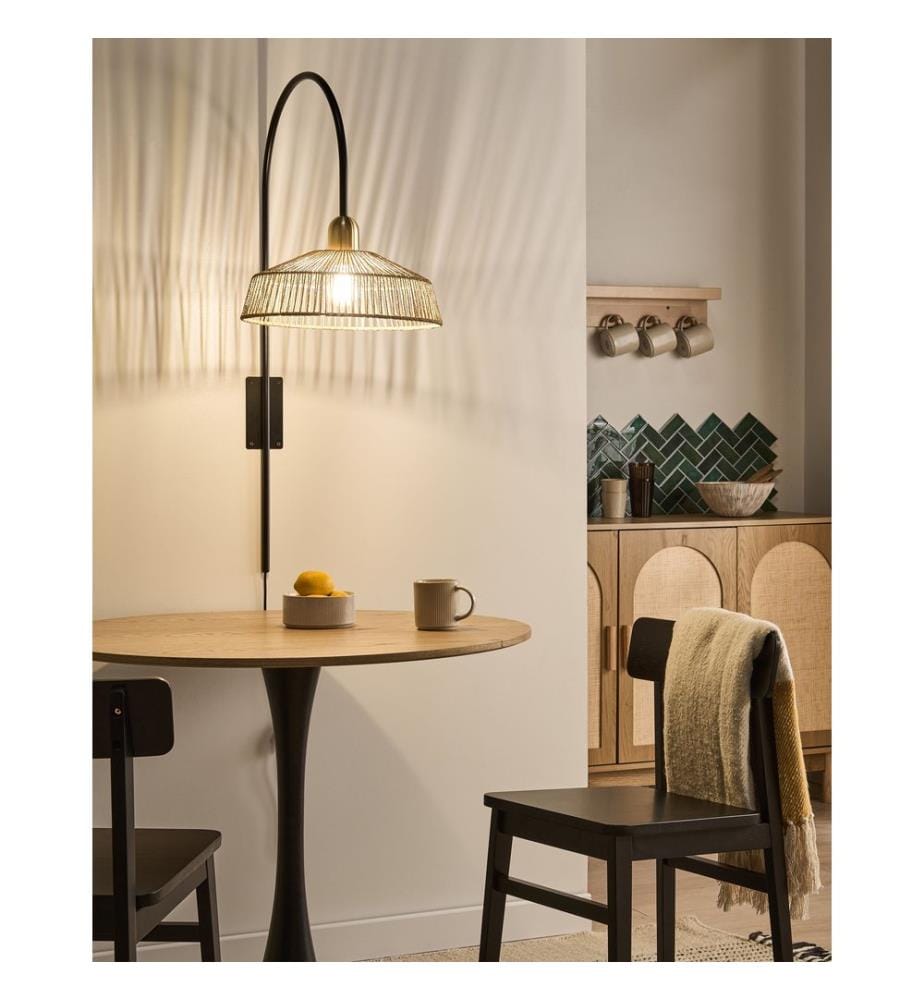 Wall Lamp NOSARA Paper Rope Natural