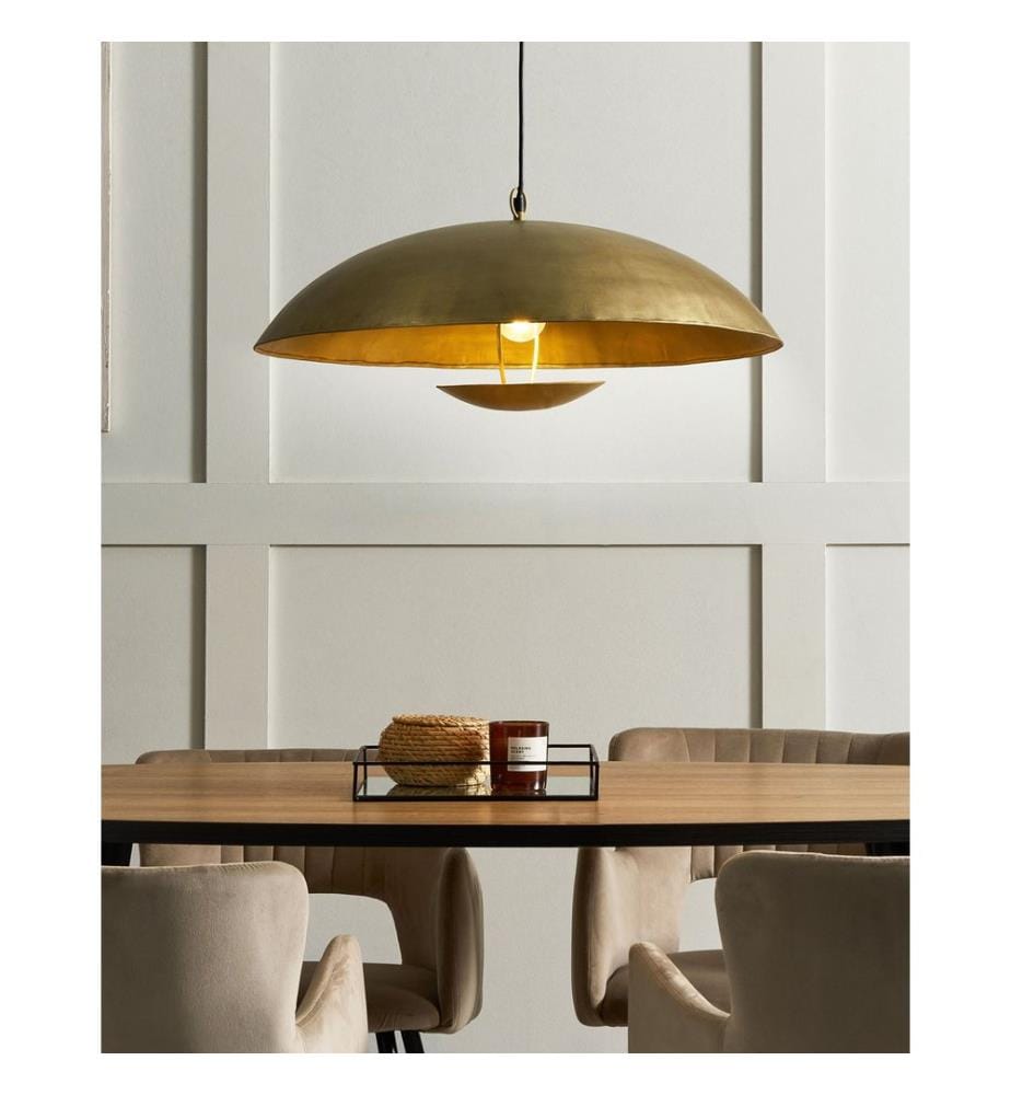 Lampe suspension AGRANI Métal Doré