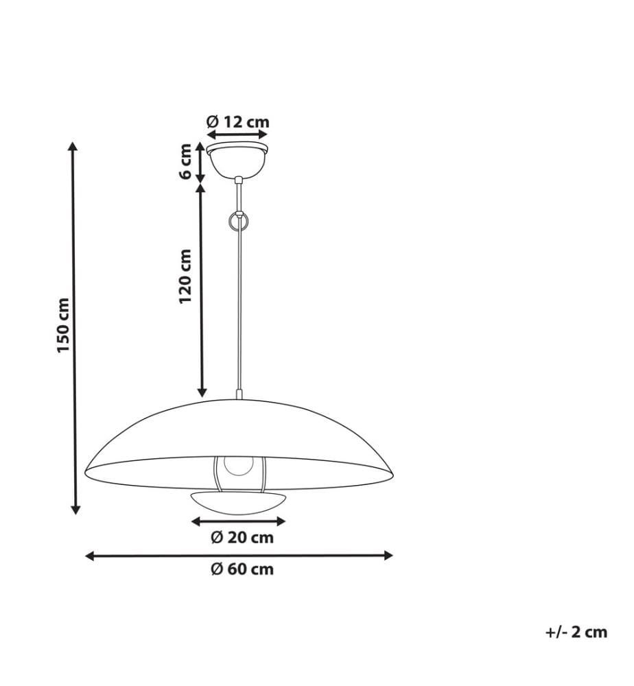 Lampe suspension AGRANI Métal Doré