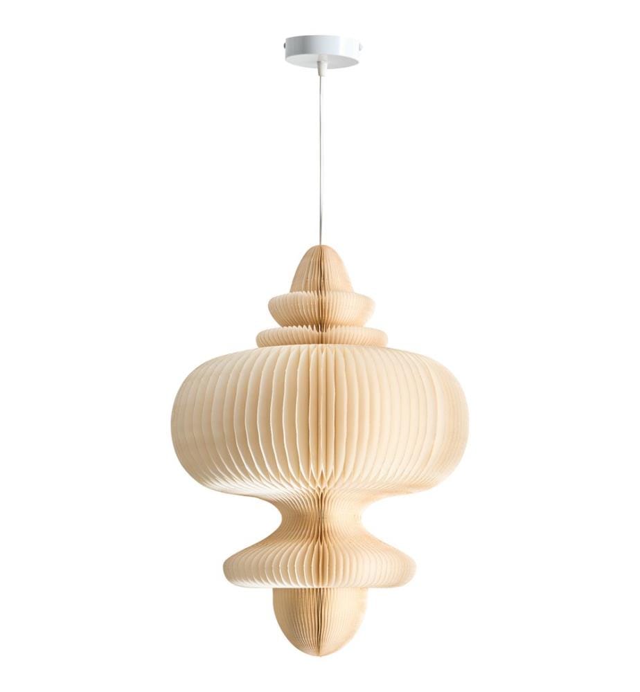 Hängelampe AMALSAN Papier Beige