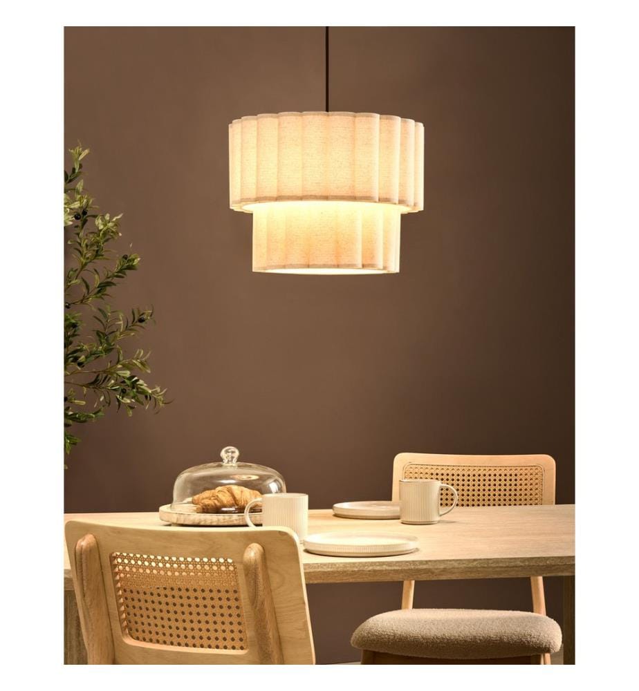 Pendant Lamp BELESSA Linen Light Beige