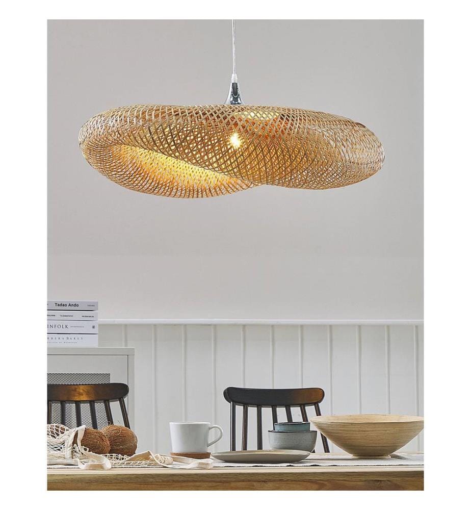 Lampadario BOYNE Bambù Marrone chiaro