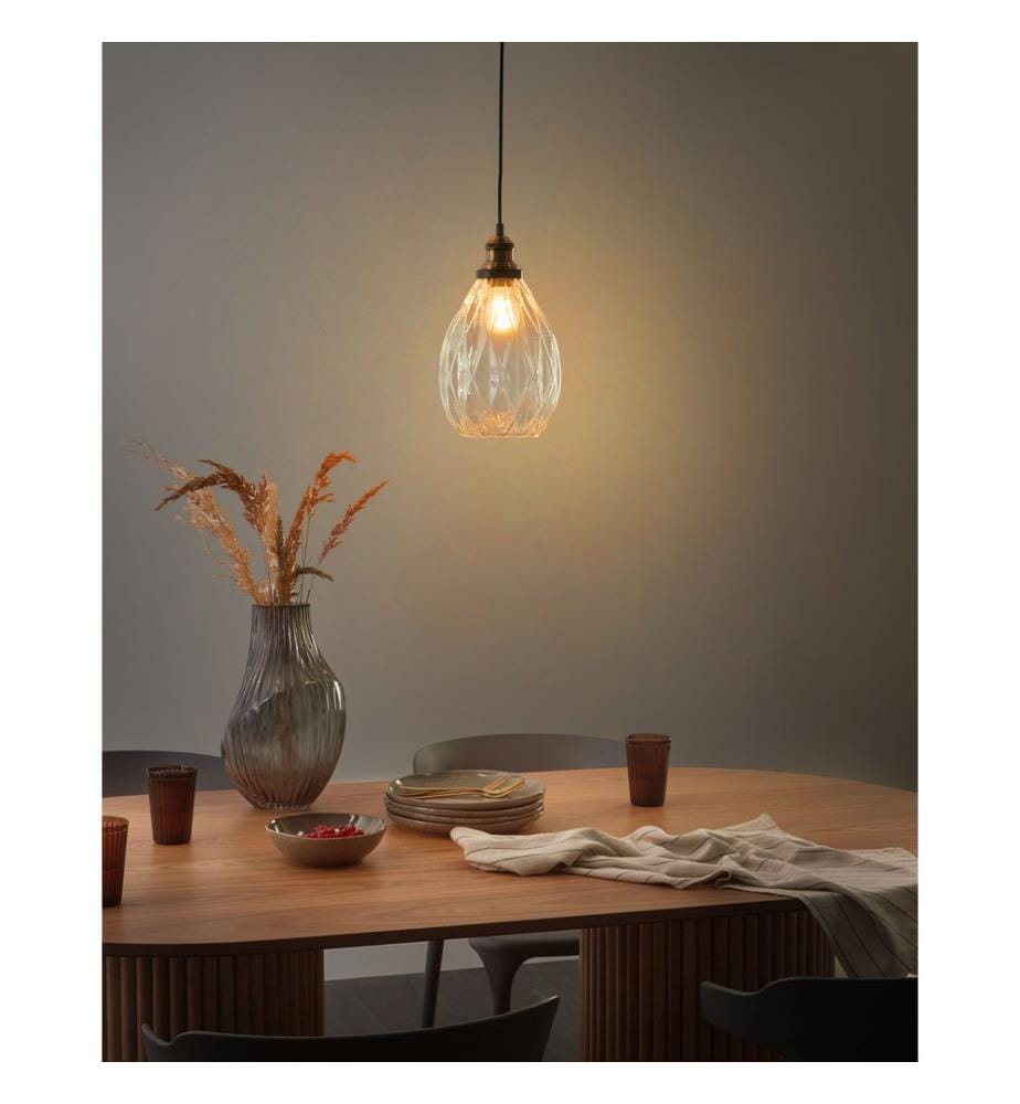 Hängelampe COOSA Glas Transparent