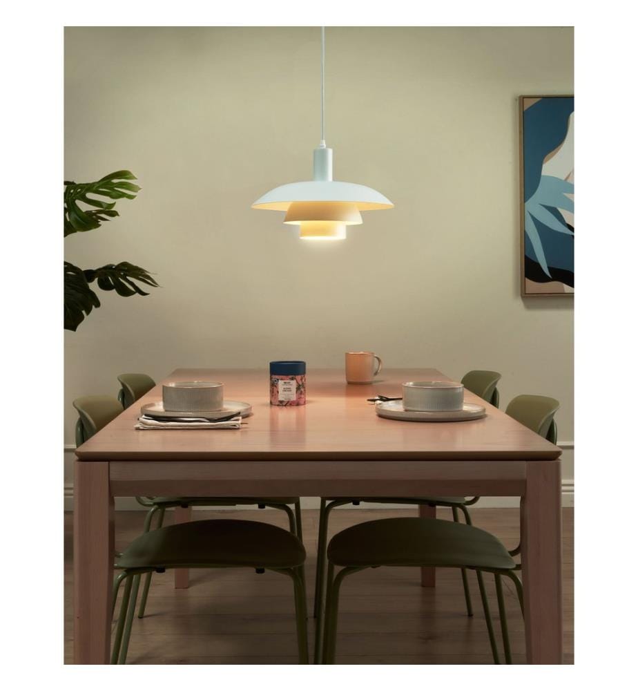 Pendant Lamp HILBA Metal White