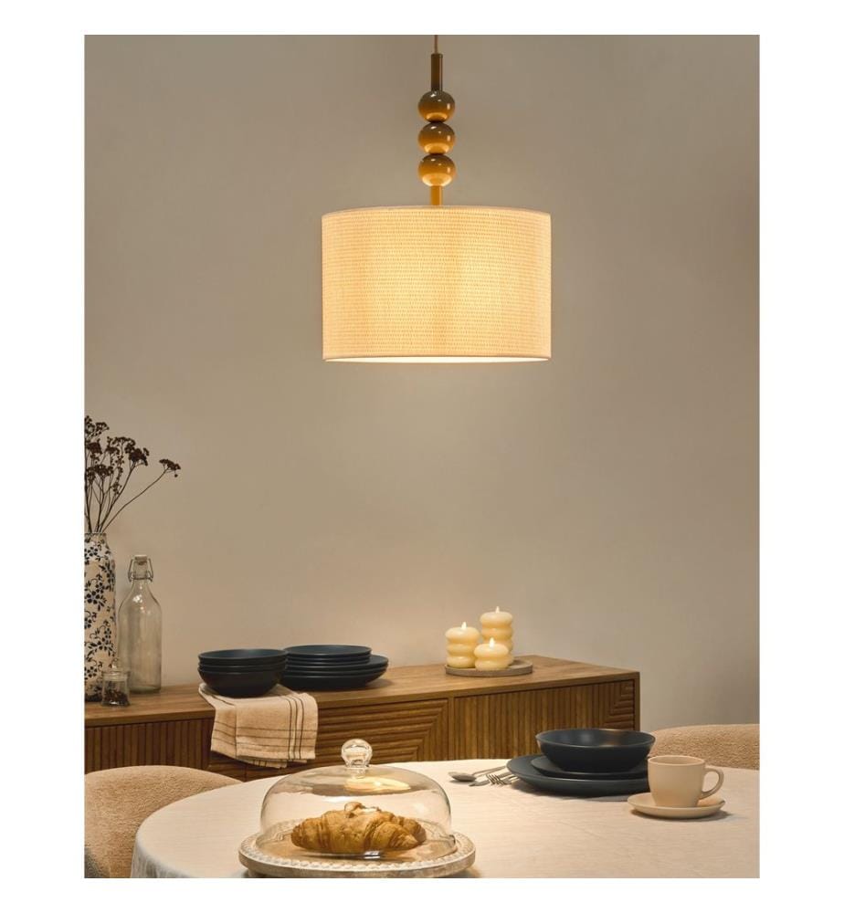 Pendant Lamp LOKY Metal Beige