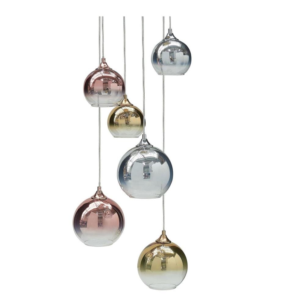 Pendant Lamp TOOMA Glass Brass