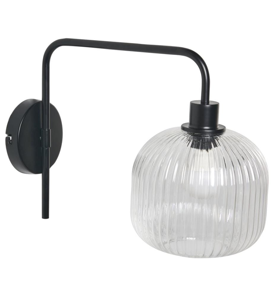 Wandlampe 2er Set COMAPALA Metall Schwarz